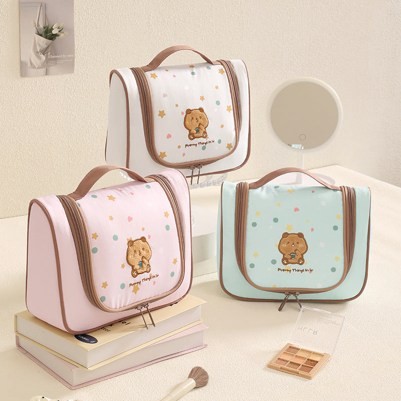 Süßer Cartoon-Druck Kosmetik Organizer Brehn