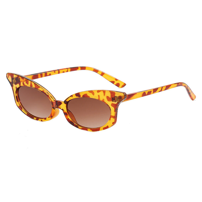 Damen Cat-Eye Sonnenbrille mit transparentem Rahmen und UV-Schutz Brehn