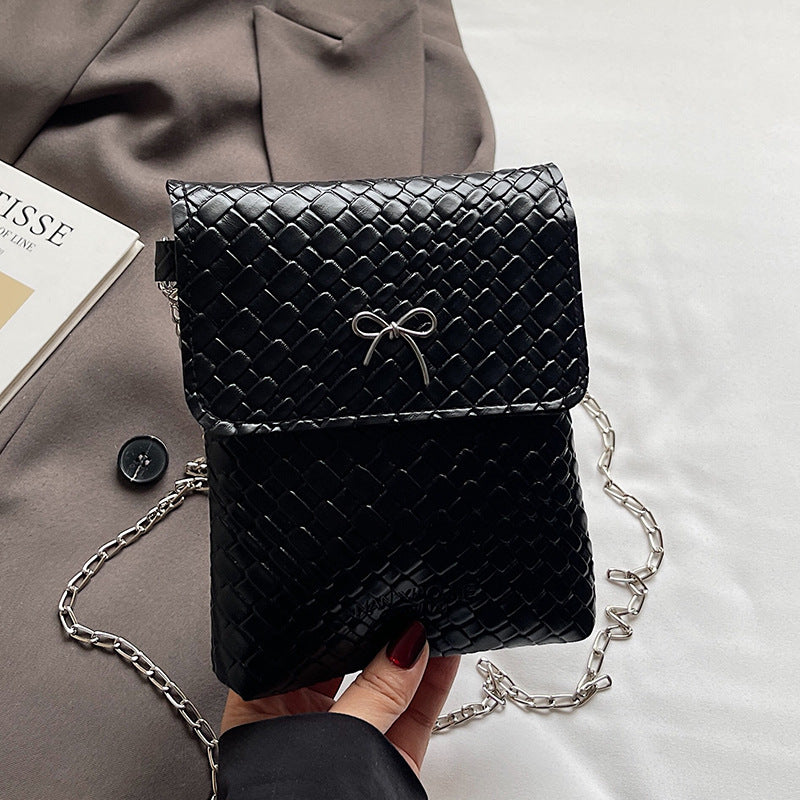Texturierte Mini-Handtasche