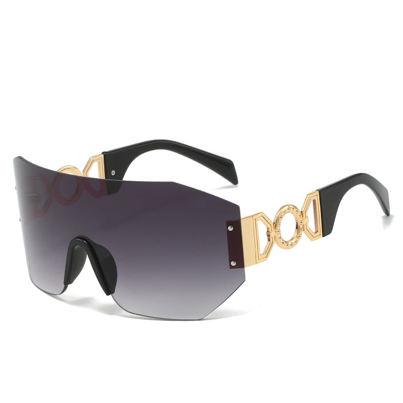Fashion Statement Breitkrempige Schild Sonnenbrille Brehn