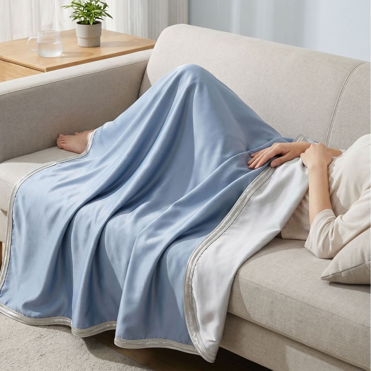 Damen Freizeit- und Reise-Decke mit kompaktem Design Brehn