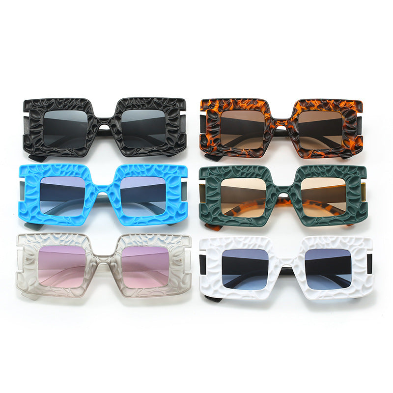 Damen oversized Sonnenbrille mit strukturiertem Rahmen Brehn