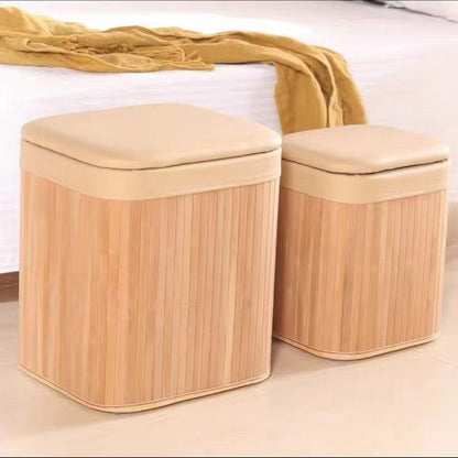 Multifunktionale Sitzhocker Aus Natürlichem Material Brehn