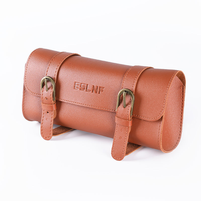 Vintage Leder Werkzeugrolle Fahrrad Lenker Tasche Brehn
