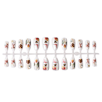 Weihnachts-Themen Press-On Nagelkunst Set