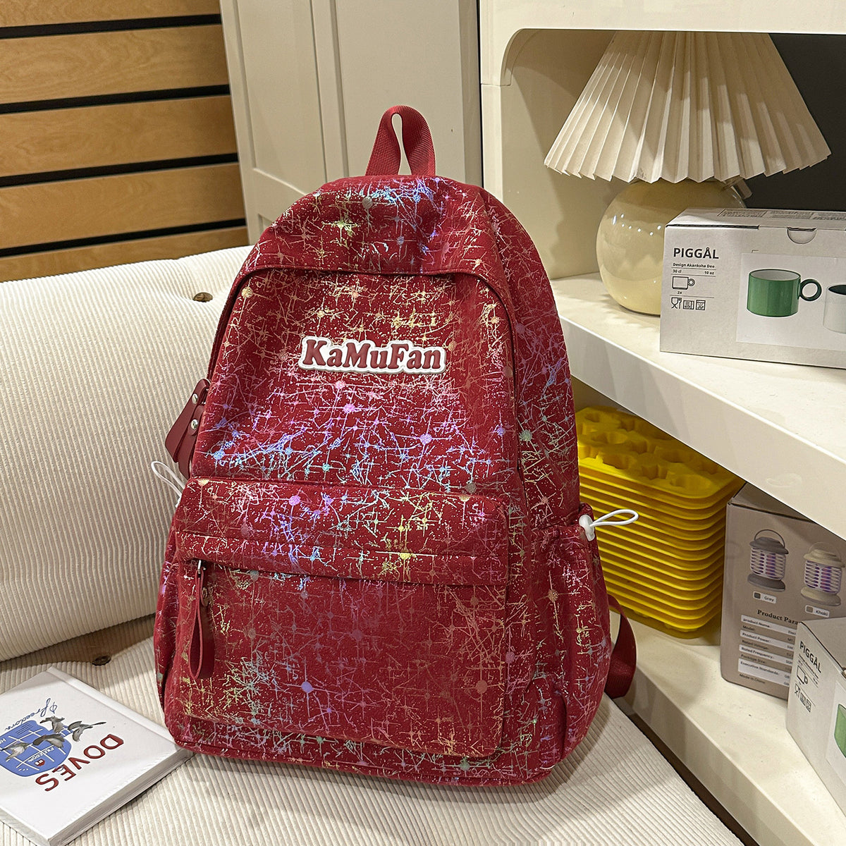 Trendy Freizeit-Rucksack mit Schlüsselanhänger Brehn