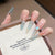 Künstlerisches, mit Strass verziertes Stiletto-Press-On-Nagelset Brehn