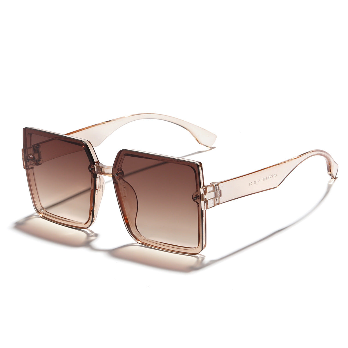 Damen Quadrat-Sonnenbrille mit retro-inspiriertem Design und weichen Gläsern Brehn