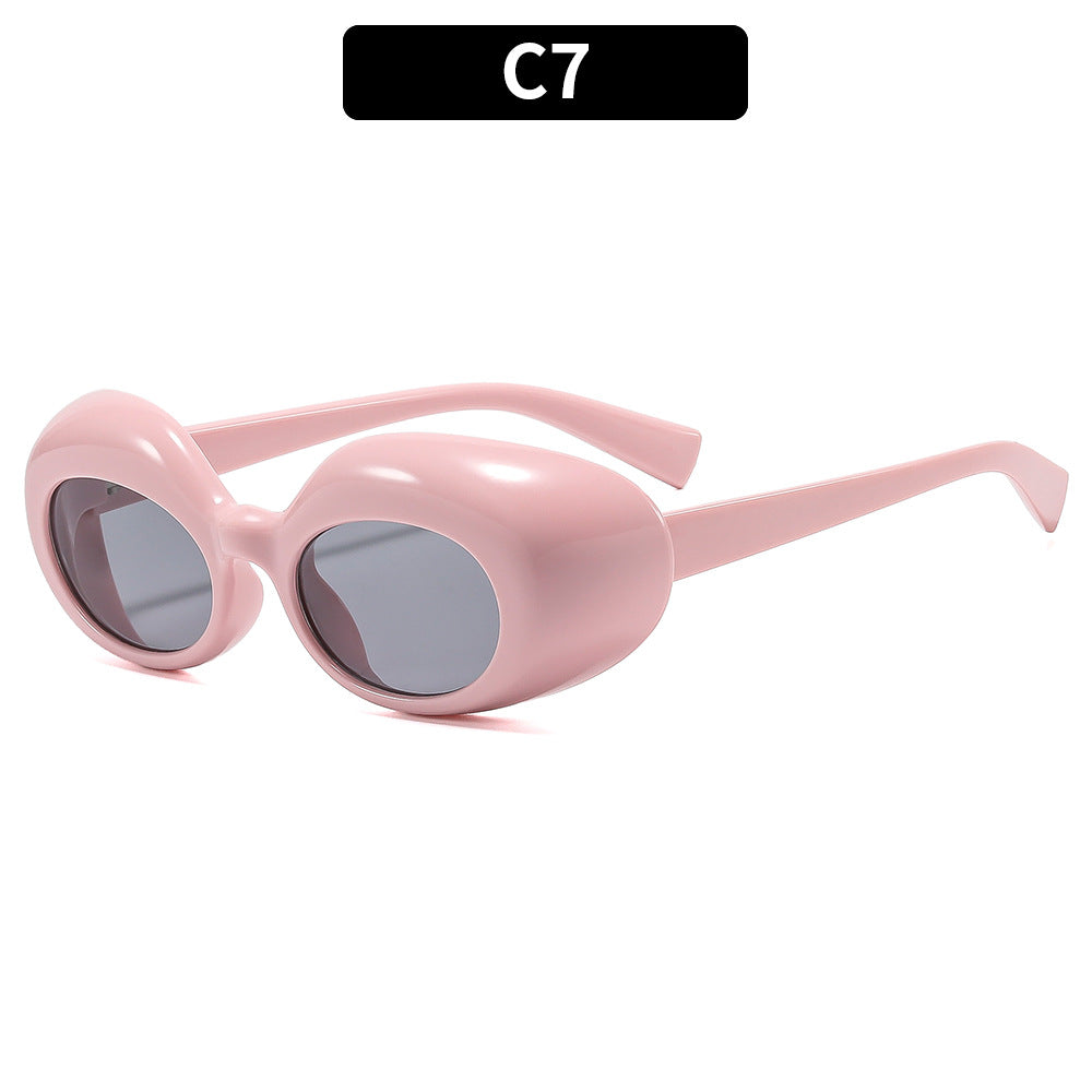 Künstlerische ovale Rahmen-Sonnenbrille