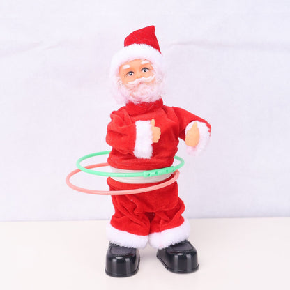 Dekorative Weihnachtsmannfigur mit Süßigkeit