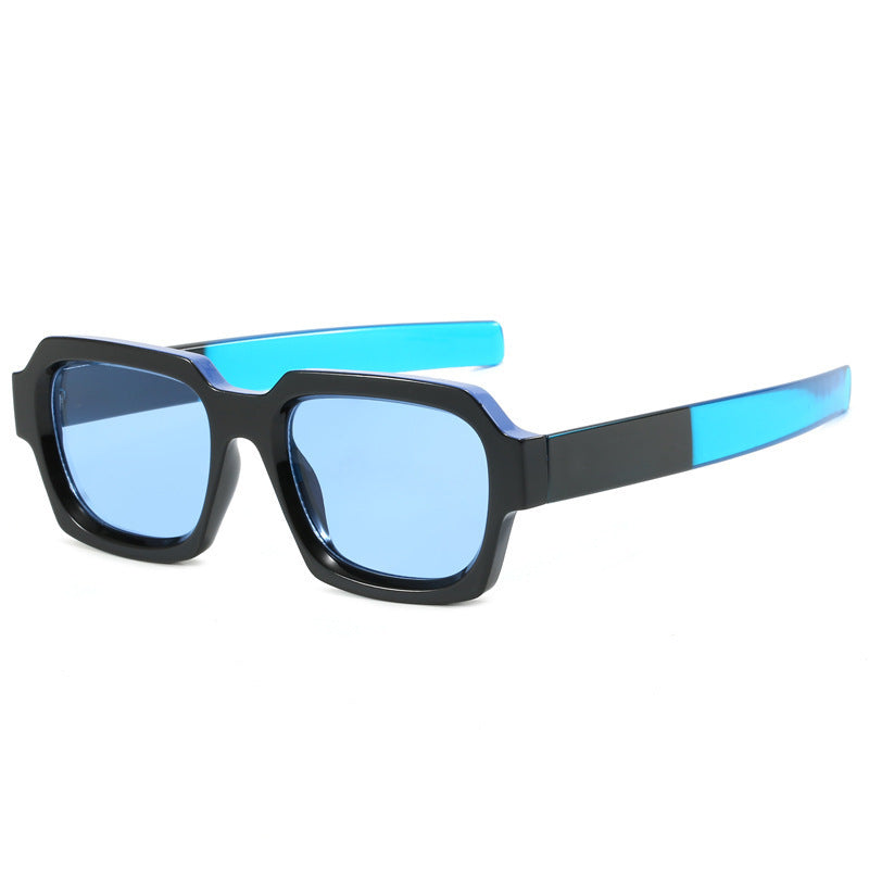 Damen Sonnenbrille mit auffälligem rechteckigem Rahmen und UV-Schutz Brehn