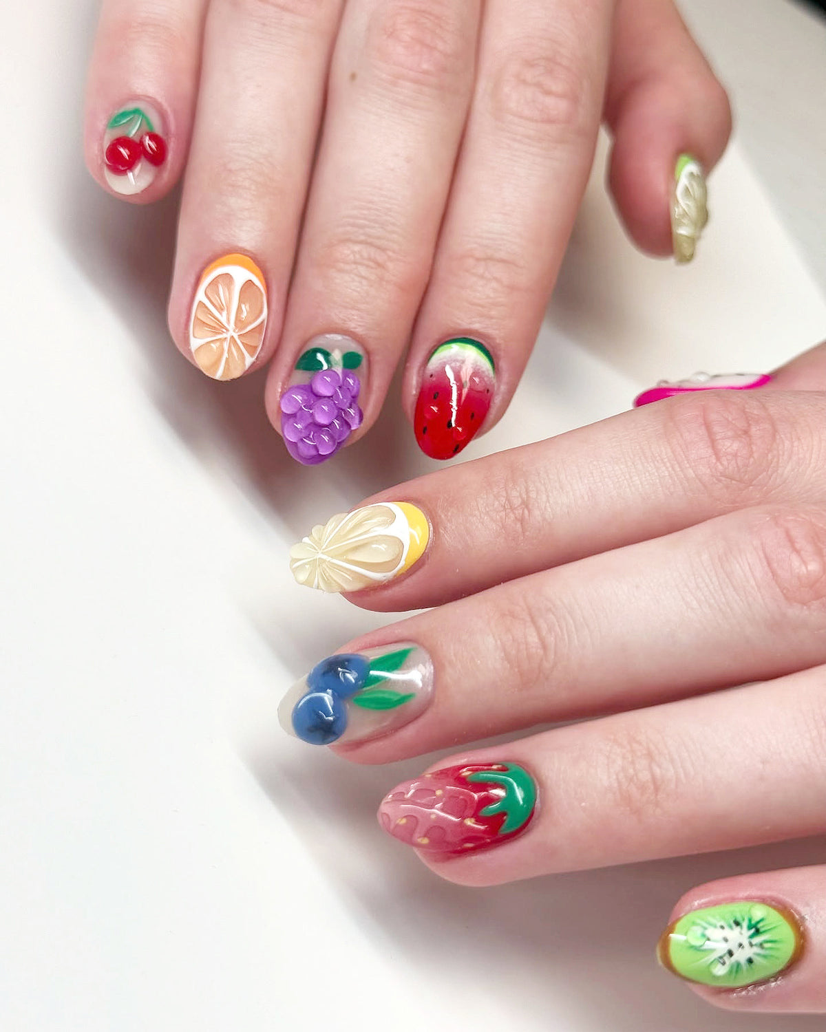 Frucht-Themen Nagelkunst Set Brehn