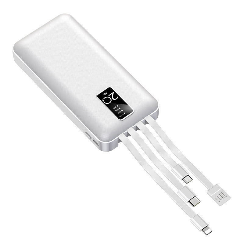 Leistungsstarke Powerbank mit integriertem Multikabel Brehn