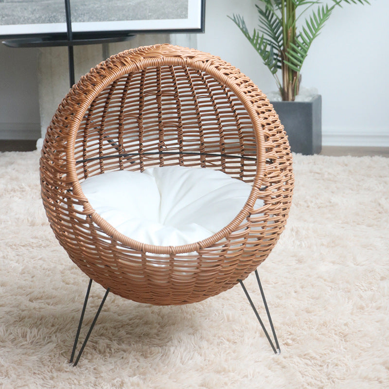 Katzenliege mit Stilvollem Rattandesign Brehn