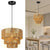 Elegante Hängeleuchte mit Rattan-Details Brehn