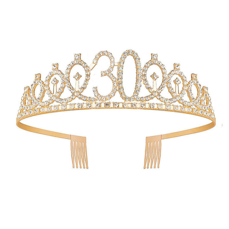 Damen Kristallverzierte Tiara mit elegantem Design Brehn