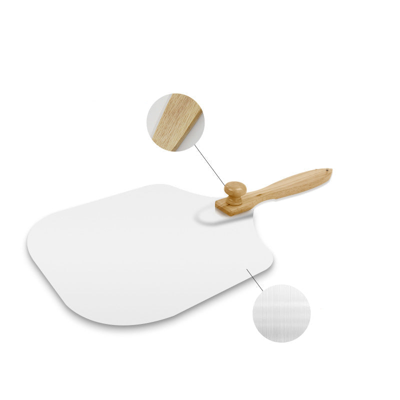 schwere bambusgriff pizza schaufel mit eloxiertem aluminium paddel Brehn