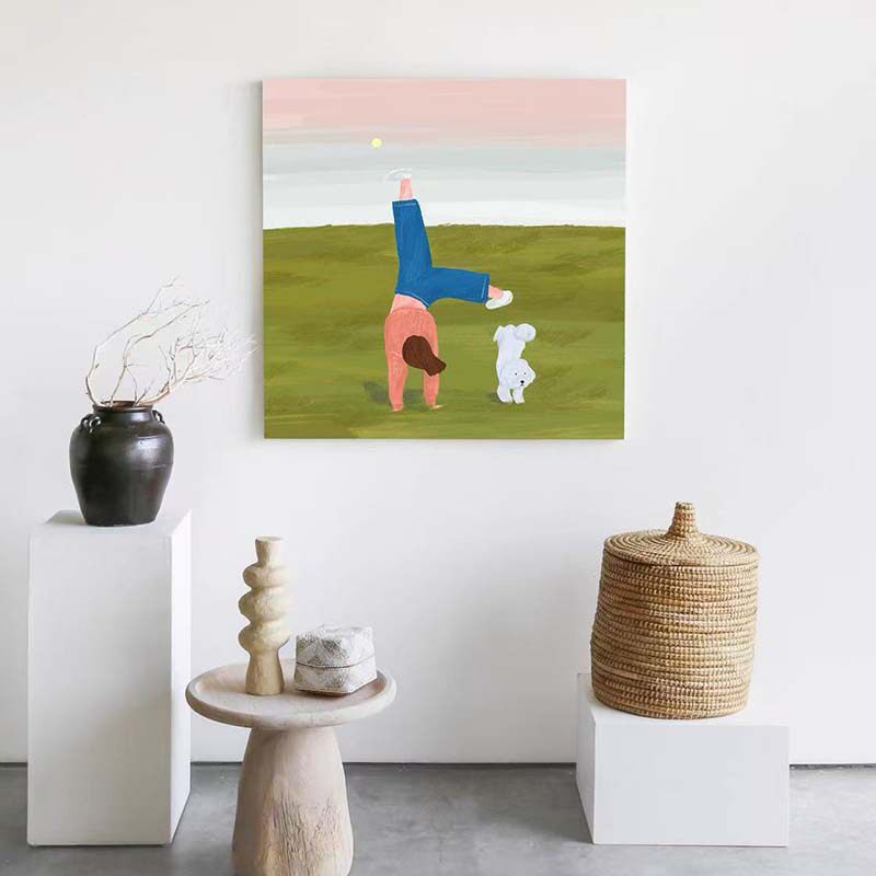 Verspielt Sternen Kinder Wandkunst