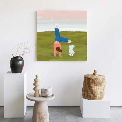 Verspielt Sternen Kinder Wandkunst