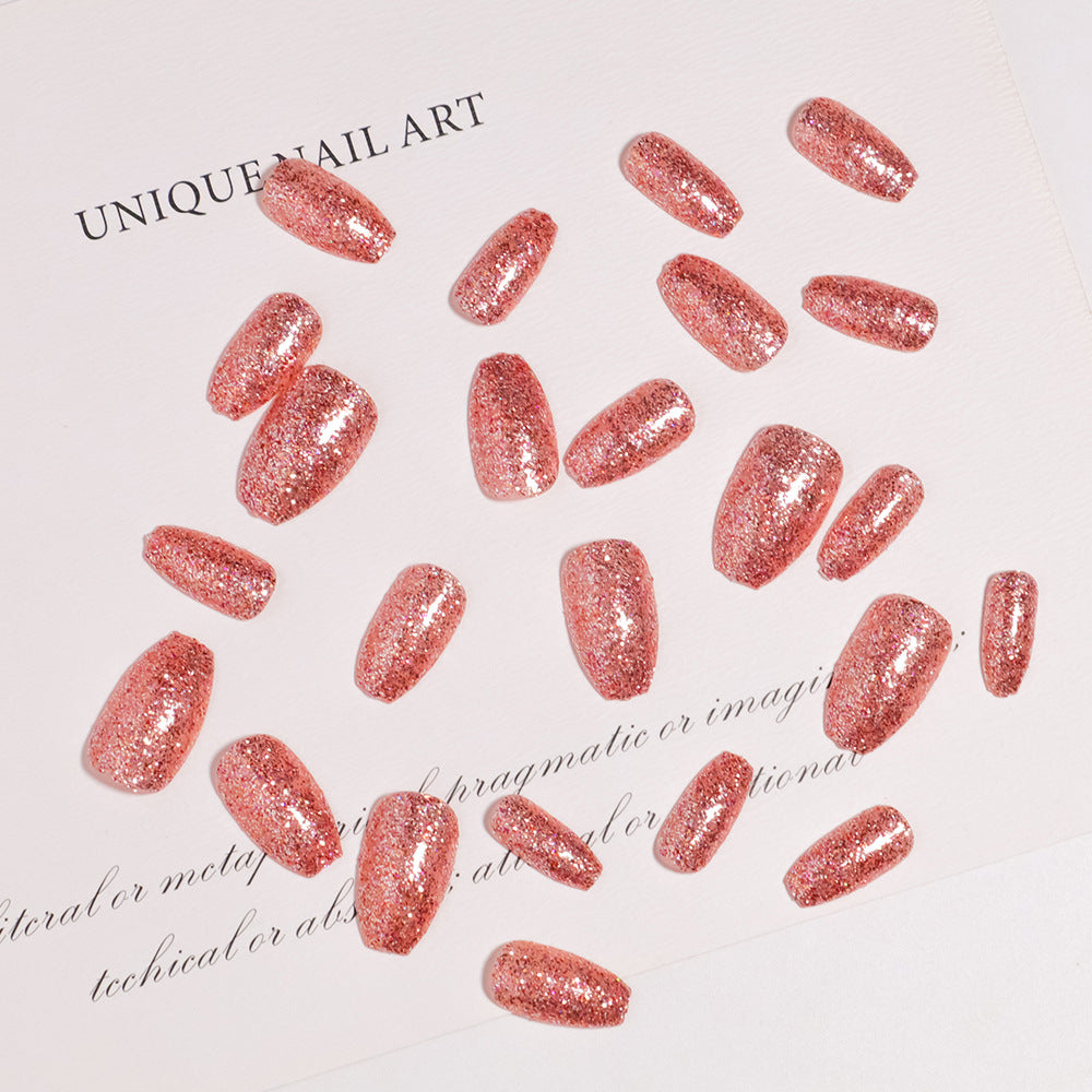 Glitzerndes Acryl Press-On-Nägel Set Brehn