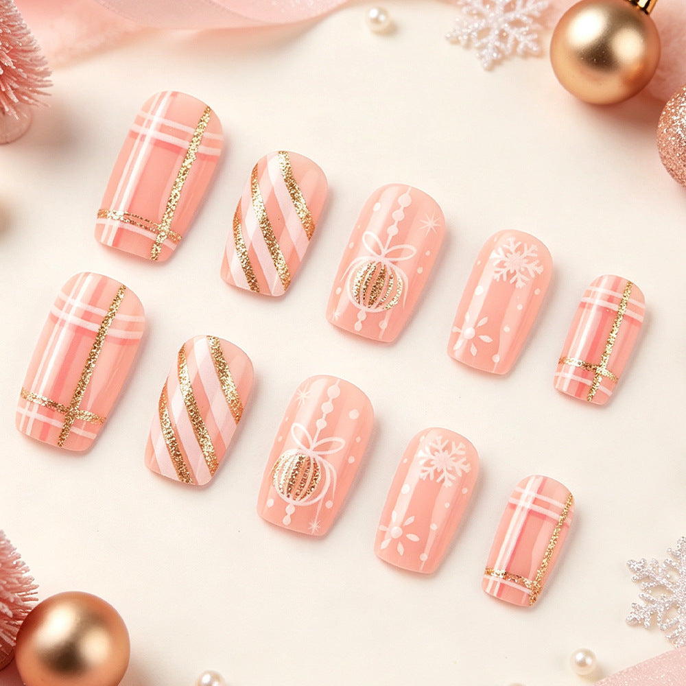 Festliches Themen-Press-On-Nail-Art-Set Brehn