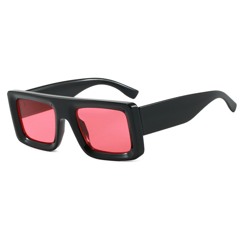 Damen modische quadratische Sonnenbrille mit robustem Rahmen und schützenden Gläsern Brehn