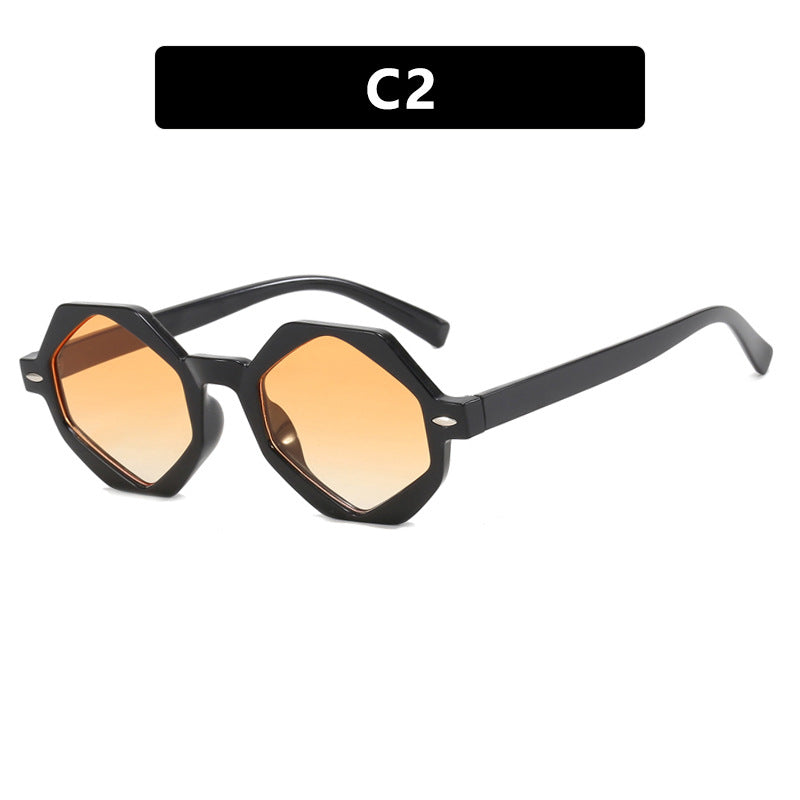 Damen trendige Sonnenbrille im modernen Achtkant-Design Brehn