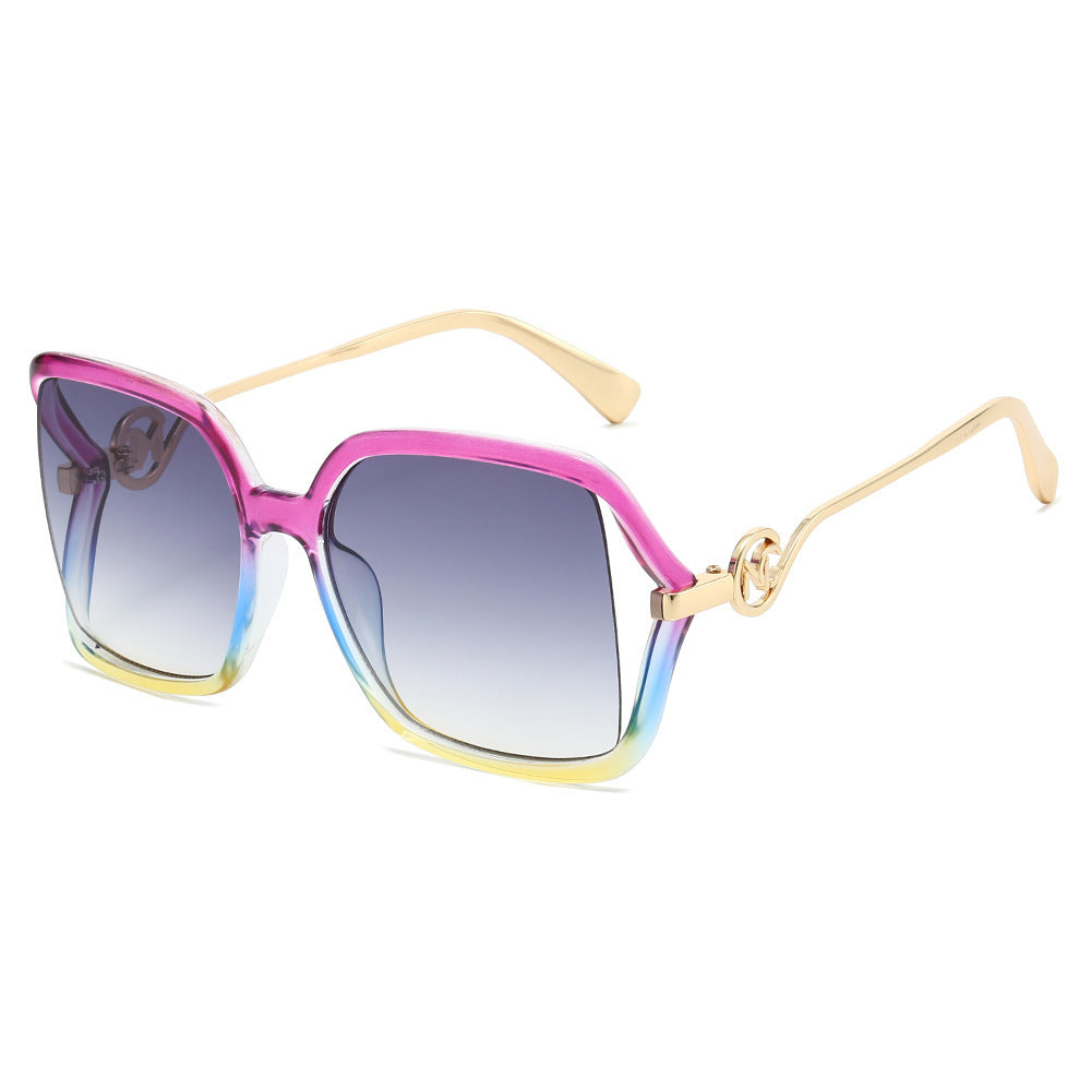 Oversized Geometric Gradient Sonnenbrille Brehn