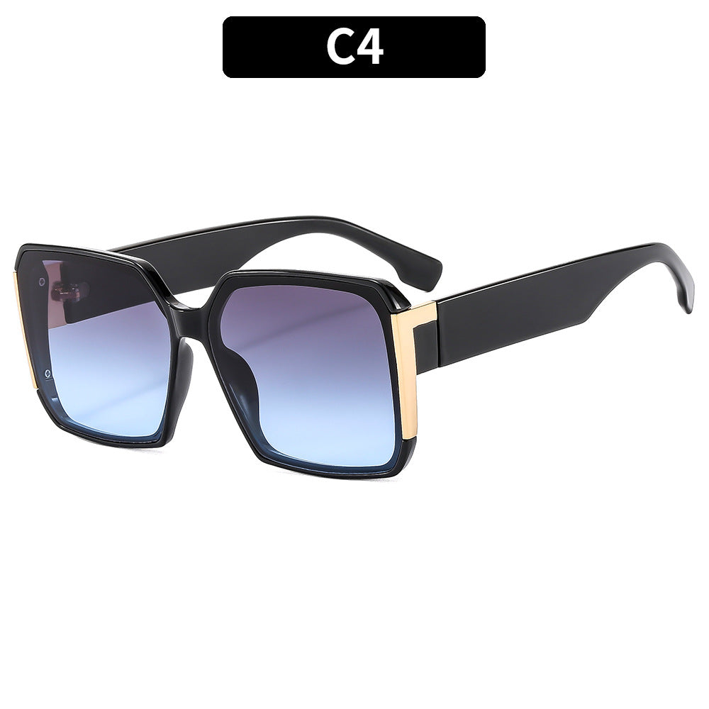 Retro-inspirierte übergroße quadratische Sonnenbrille