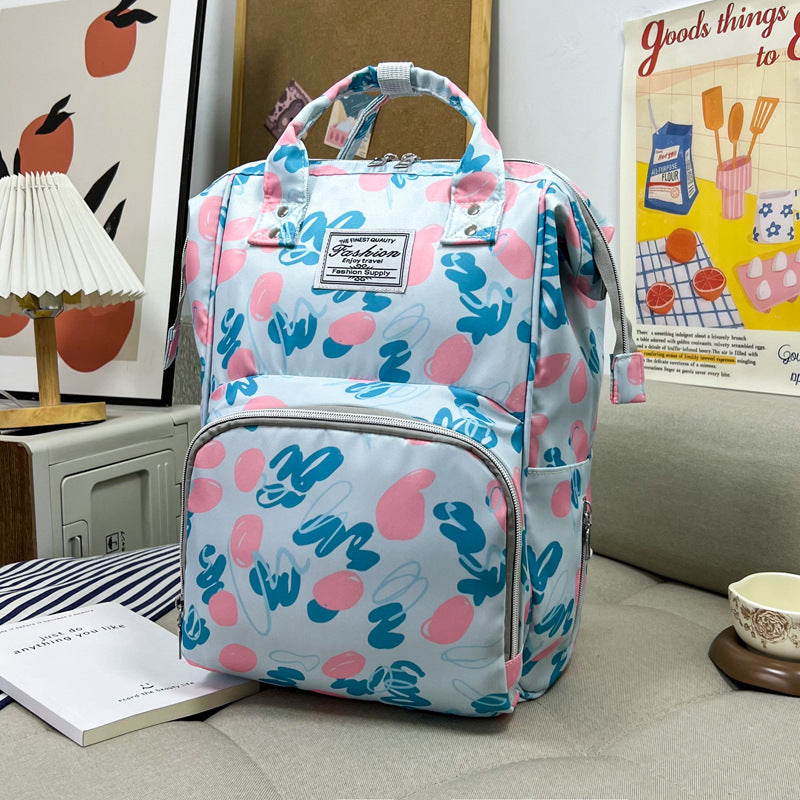 Blumenmuster Multi-Funktions-Wickelrucksack Brehn