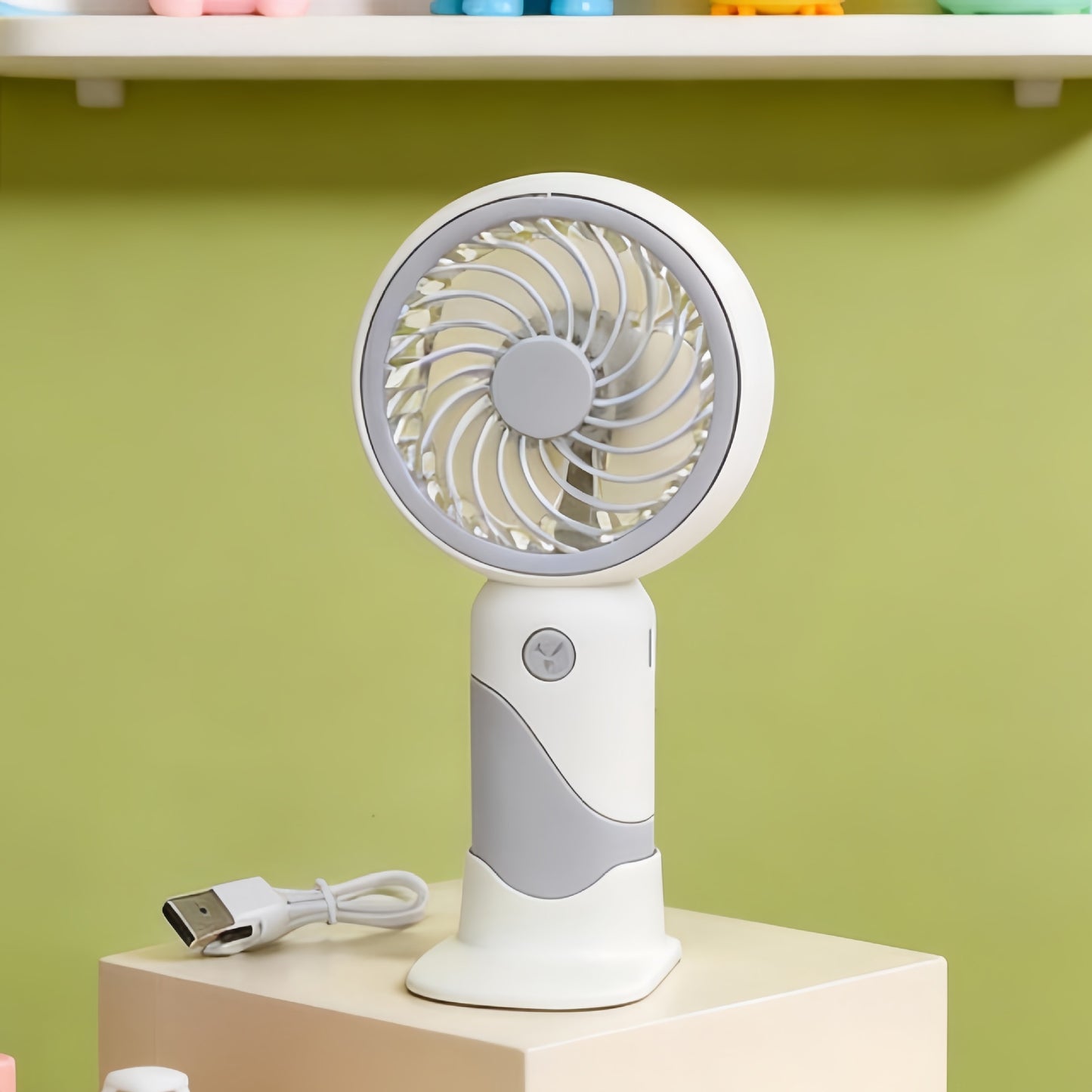 Damen tragbarer USB Mini-Handventilator mit flexiblem Neigungsmechanismus Brehn