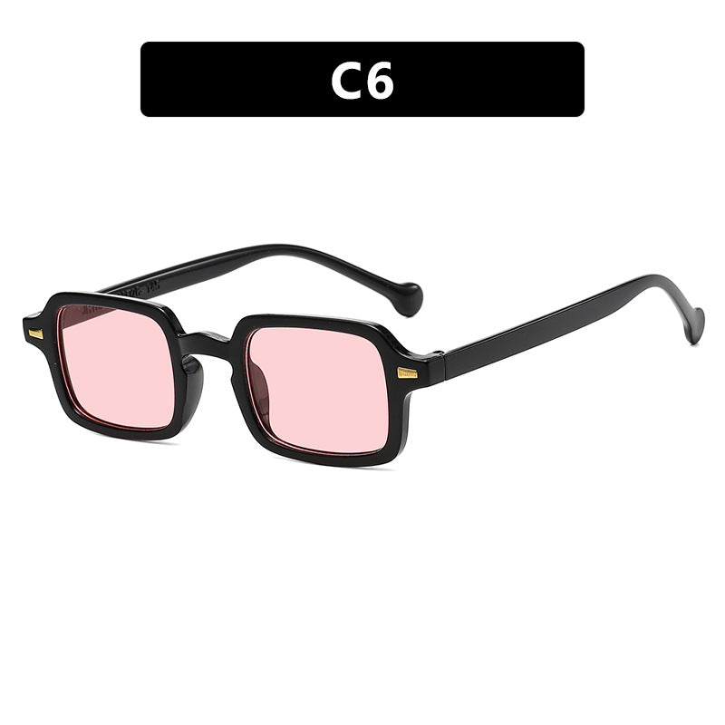 Damen exklusive quadratische Sonnenbrille mit elegantem Metallrahmen und UV-Schutz Brehn