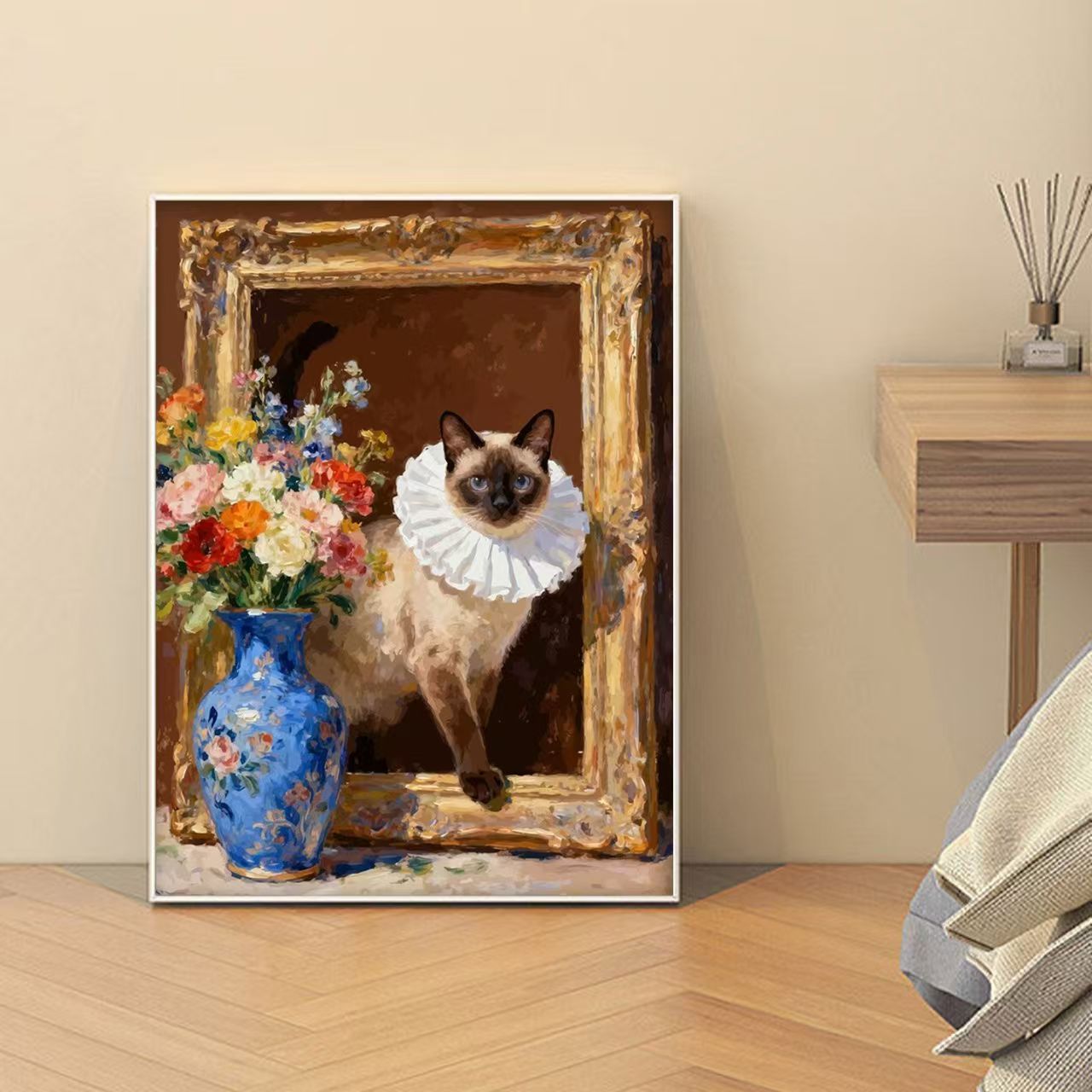 Dekorative katzenmotivierte Kunstdruck Brehn