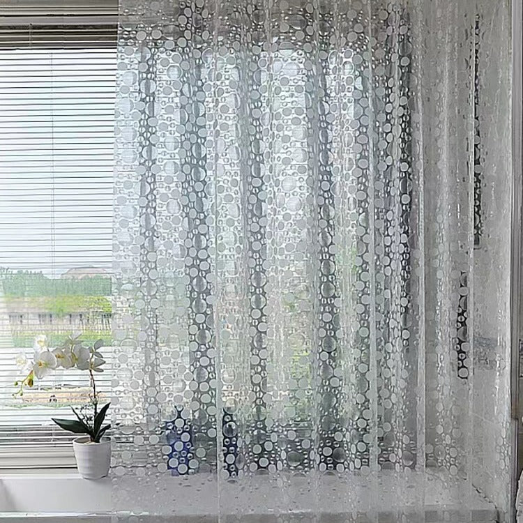 Moderne transparente Duschvorhang mit Punkten Brehn