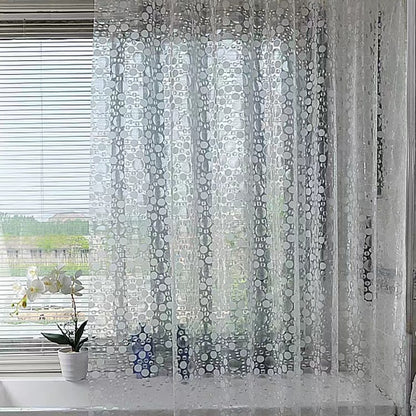 Moderne transparente Duschvorhang mit Punkten Brehn