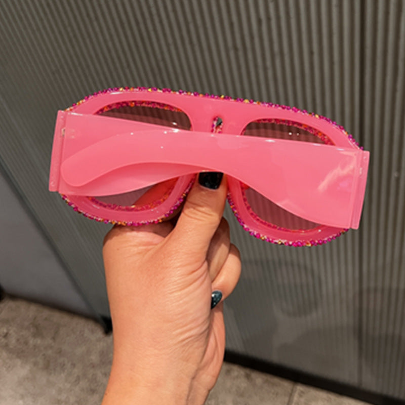 Damen Sonnenbrille mit funkelndem Kristallrahmen Brehn 1780939119