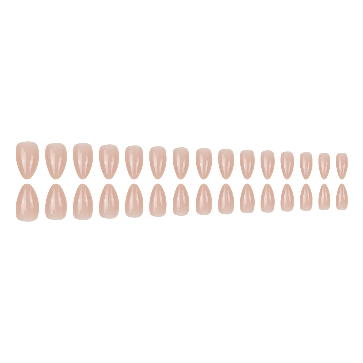 Elegantes Gel Press-On-Nagelset Brehn