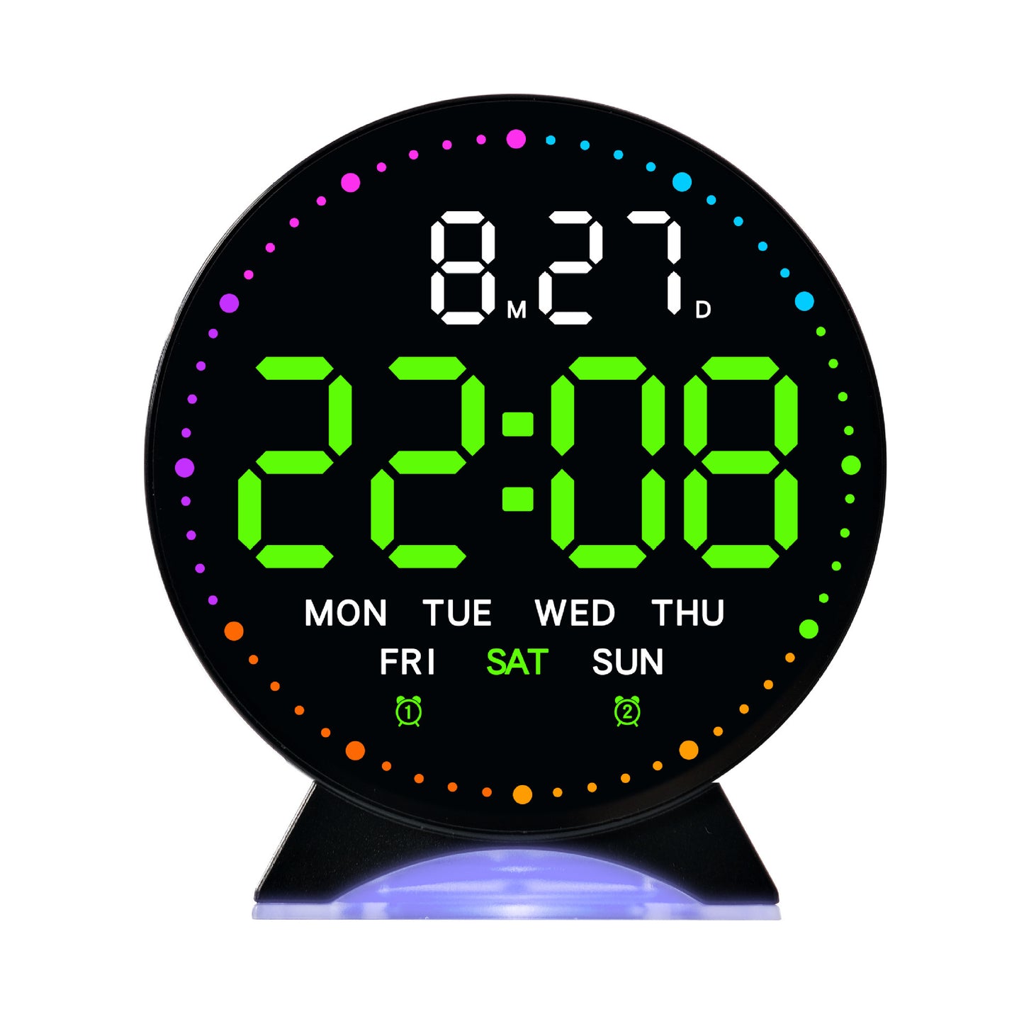 Digitaler Wecker mit Großer Led-Anzeige und Multifunktionalem Display Brehn