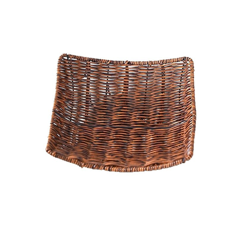 Unisex Elegante Rattan Servierplatte Brehn