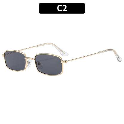 Vintage-inspirierte rechteckige Sonnenbrille
