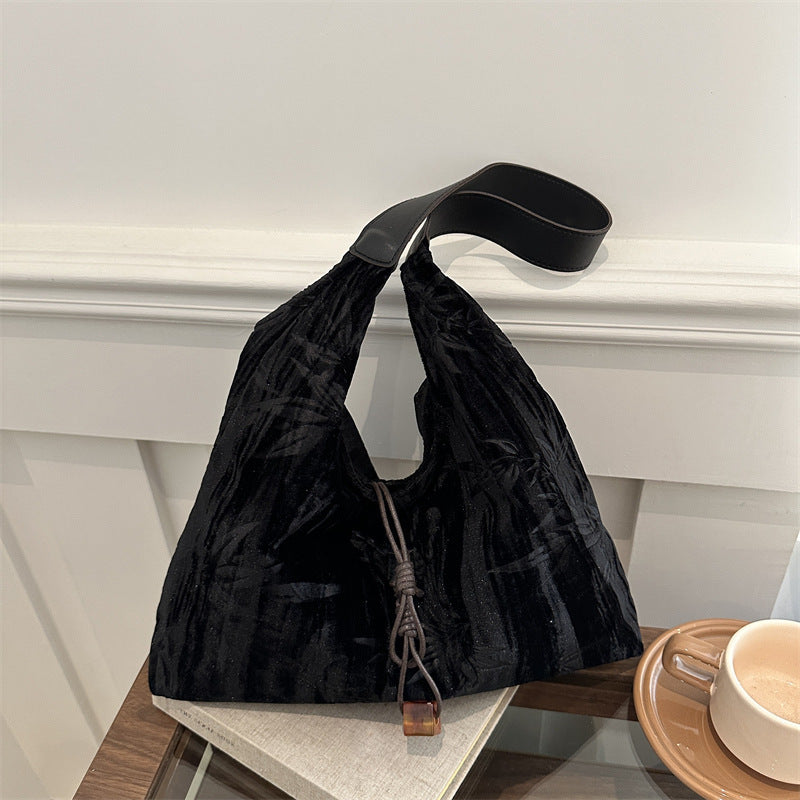 Vielseitige Samt Schultertasche Brehn