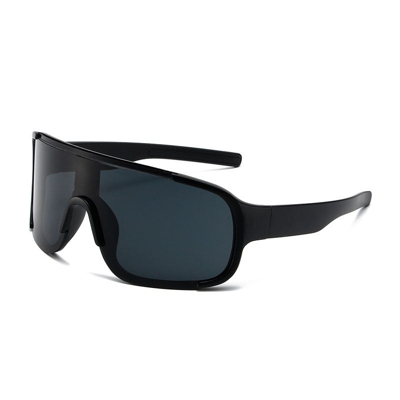 Herren Übergroße Futuristische Schild Sonnenbrille Brehn