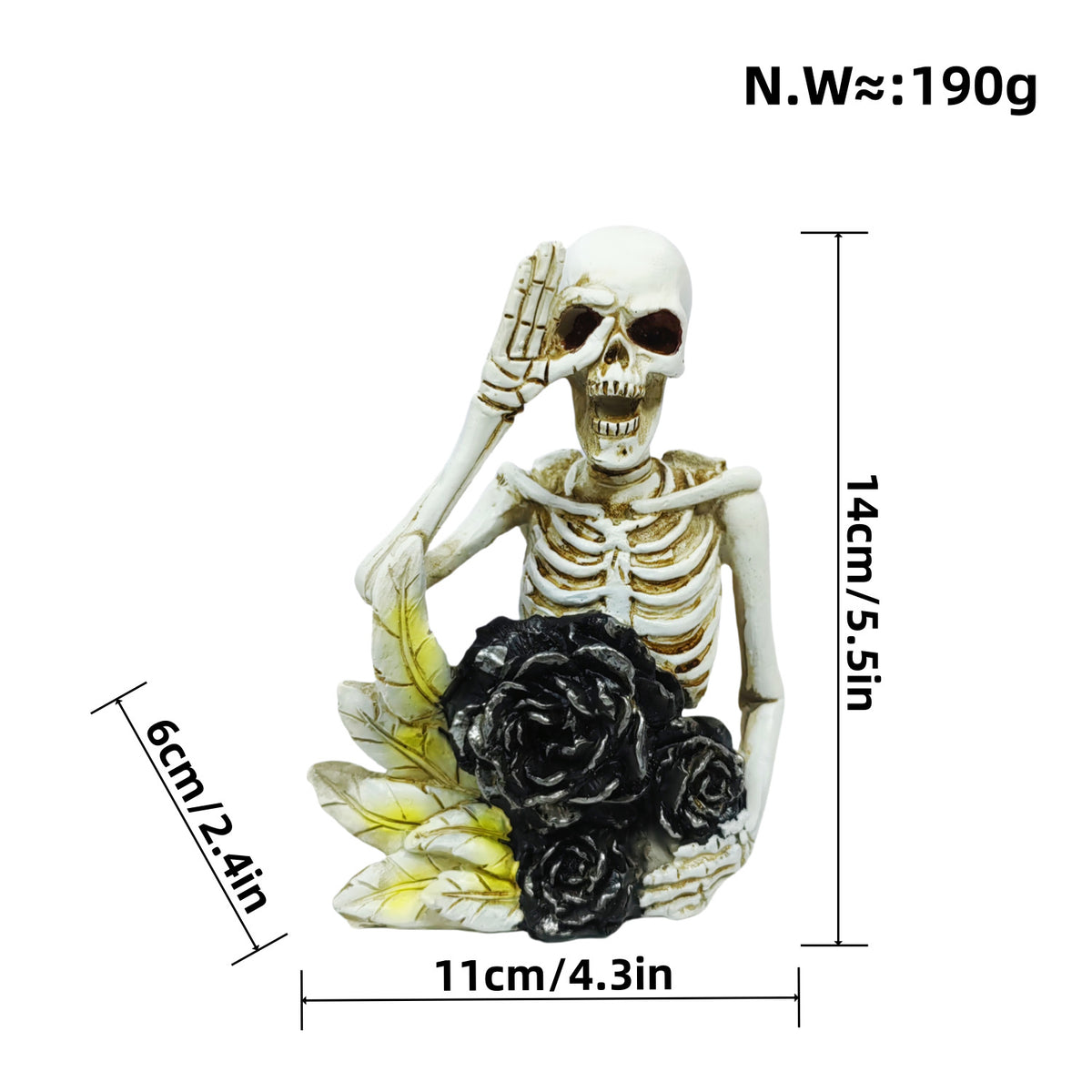 Romantische Skeletfigur Brehn