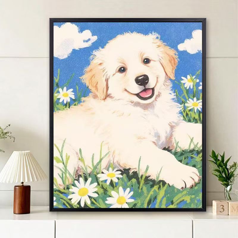 Niedliche Welpenillustration Wandkunst Brehn