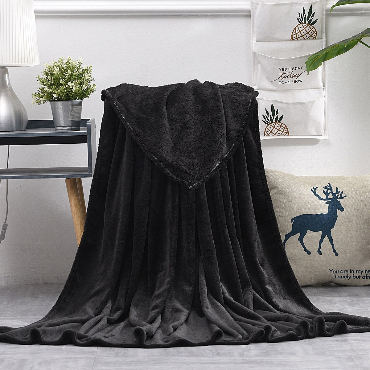 Plüsch übergroße Kapuzenfleece-Decke