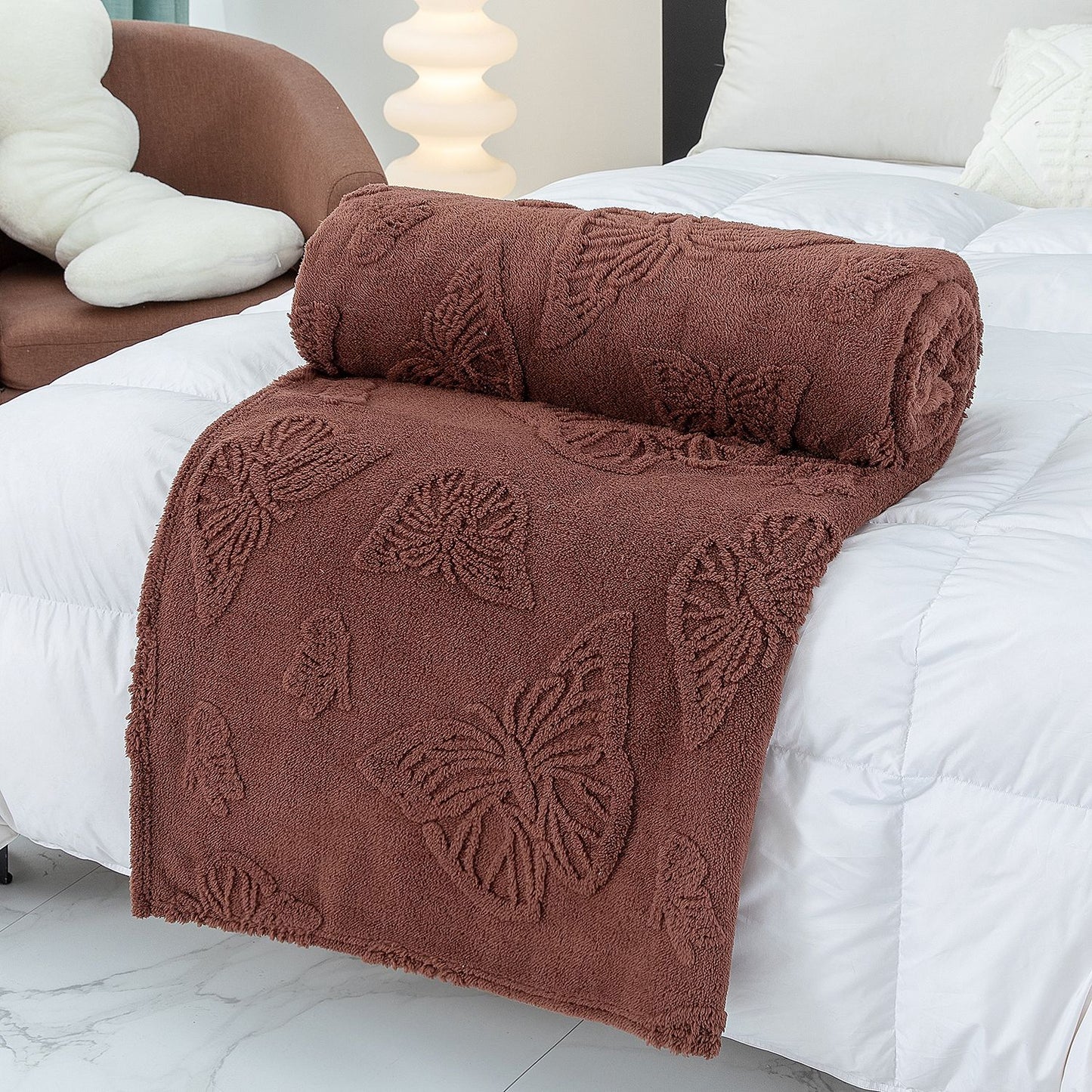 Damen Cozy Mischgewebe Decke Brehn