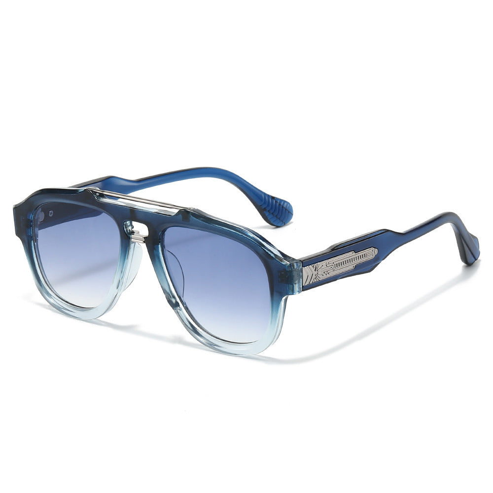 Modebewusste semi-transparente Schild-Sonnenbrille Brehn