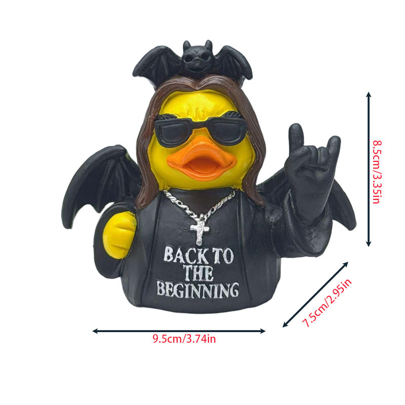 Lustige Gummiente mit Rocker-Design Brehn