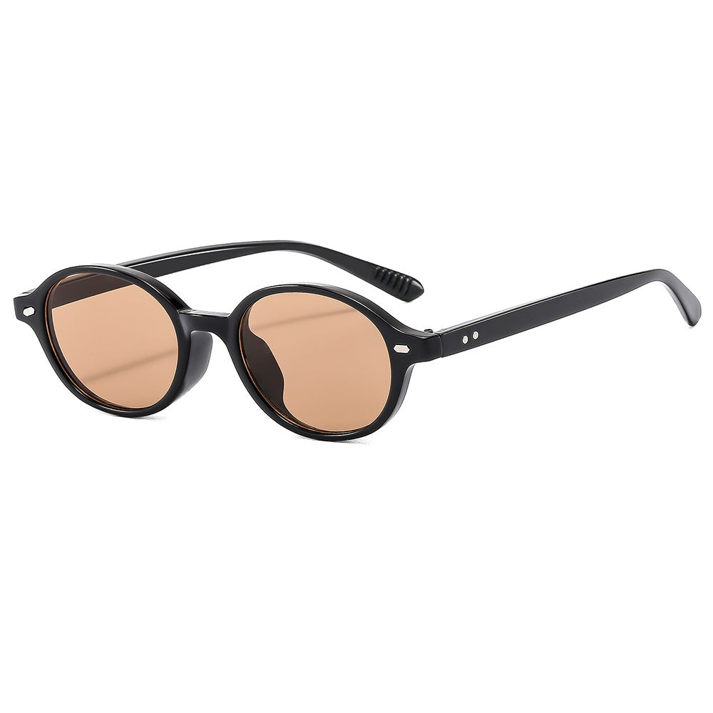 Damen stilvolle und zeitgenössische Sonnenbrille im ovalen Design Brehn