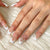 Kunstnagelset mit glamourösen 3D-Applikationen Brehn